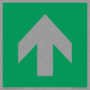 E907 Safe condition: Up / forwards arrow (90 deg supplimentary)